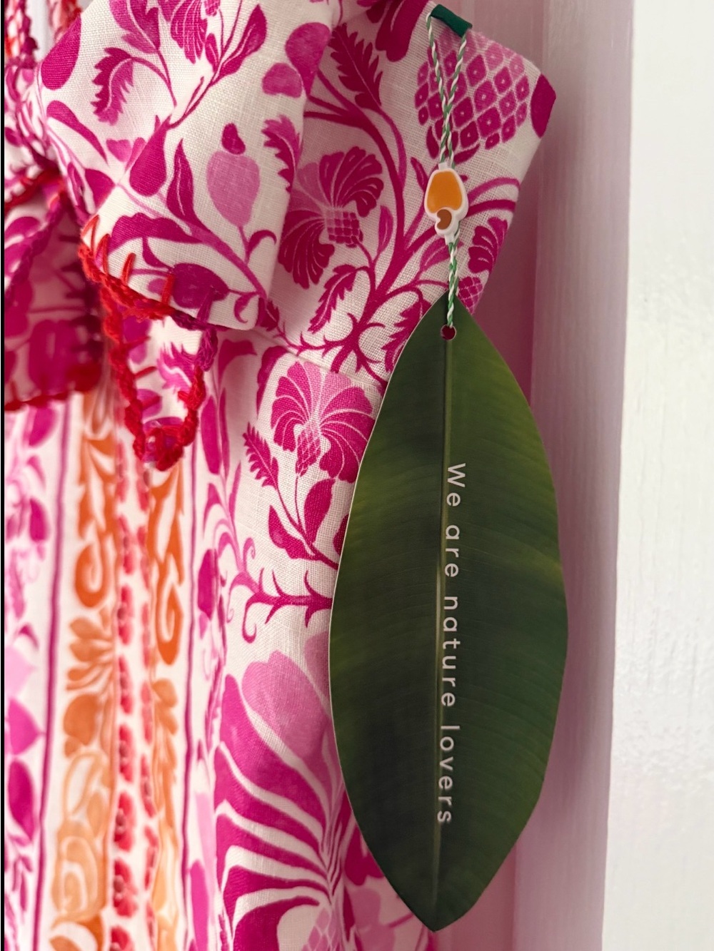 FARM RIO Santorini Off White, Pink & Orange Floral Mini Dress - Picture 5 of 6